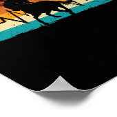 Pferderückfahrer Reitsport Reittier Reitpferd Reit Poster (Ecke)