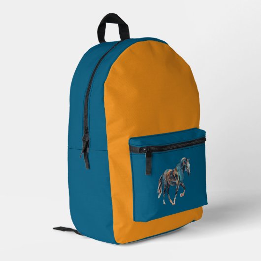 Pferderucksack/Tasche Bedruckter Rucksack (Rückseitige Ecke links)