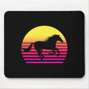 Pferderückseite 80er Pferdegeschenk Reiten Reiten Mousepad