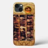 Pferderückstände, Orangenhornfilme Case-Mate iPhone Hülle (Rückseite)