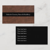 Pferdesatteliers-Leder-Themenkarte Visitenkarte (Vorne/Hinten)