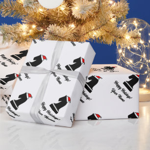 Pferdeschachmuster Weihnachtsverpackung Geschenkpapier