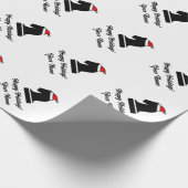 Pferdeschachmuster Weihnachtsverpackung Geschenkpapier (Ecke)