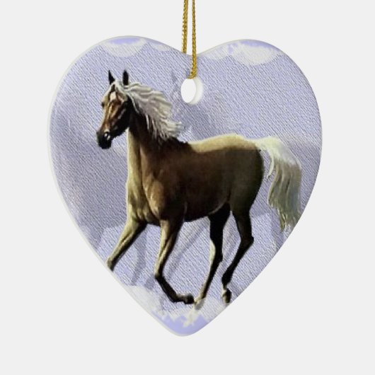 Pferdeschatten Keramik Ornament (Rechts)