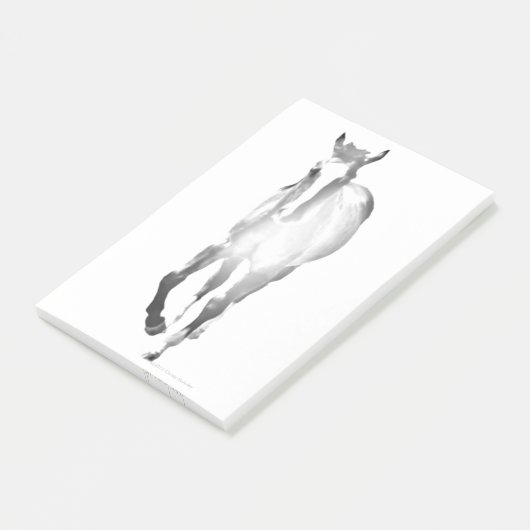 Pferdeschatten Post-it Klebezettel (angewinkelt)