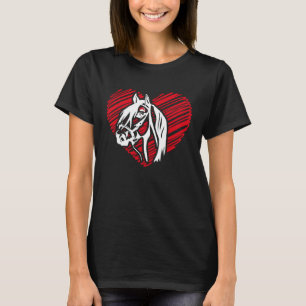 Pferdeschattenherz Reiten für Gi T-Shirt