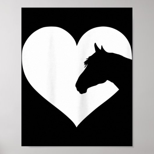 Pferdeschengeschenk für Lieben Poster (Vorne)