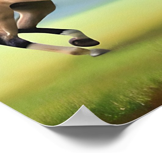 Pferdeschild Poster (Ecke)