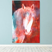 Pferdeschilde Leinwanddruck (Insitu (Holzboden))