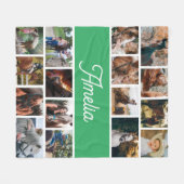 Pferdeschleuse für Mädchen, Kinder benennen Schuhe Fleecedecke (Vorderseite (Horizontal))