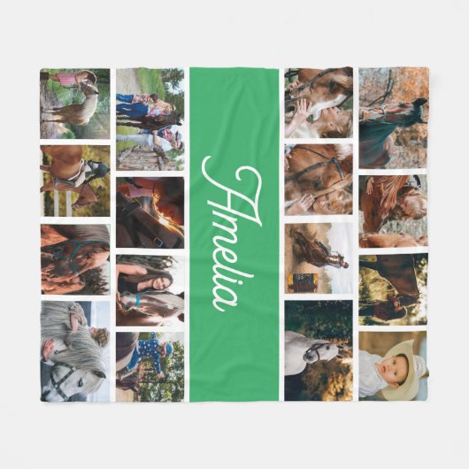 Pferdeschleuse für Mädchen, Kinder benennen Schuhe Fleecedecke (Vorderseite (Horizontal))