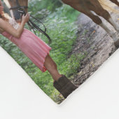 Pferdeschleuse für Mädchen, Kinder benennen Schuhe Fleecedecke (Ecke)