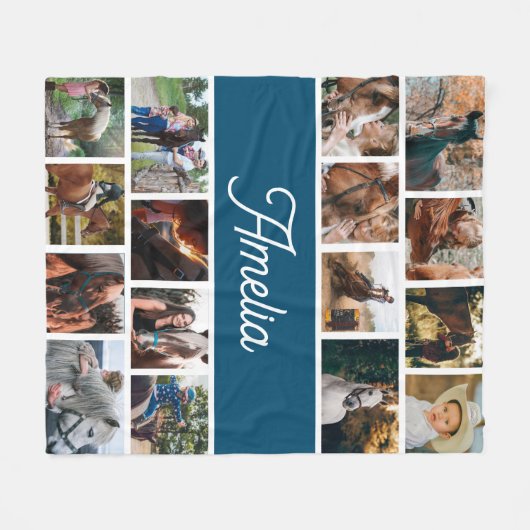 Pferdeschleuse für Mädchen, Kinder benennen Schuhe Fleecedecke (Vorderseite (Horizontal))