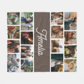 Pferdeschleuse für Mädchen, Kinder benennen Schuhe Fleecedecke (Vorderseite (Horizontal))