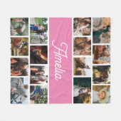 Pferdeschleuse für Mädchen, Kinder benennen Schuhe Fleecedecke (Vorderseite (Horizontal))