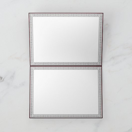 Pferdeschlitten-FahrSophisticates Feiertagskarte (Innenseite)