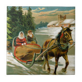 Pferdeschlitten-Fahrt Fliese (Vorderseite)
