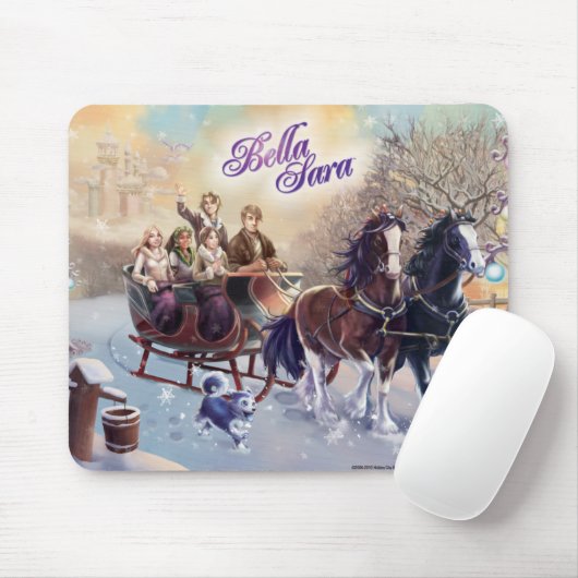 Pferdeschlitten-Fahrt Mousepad (Mit Mouse)