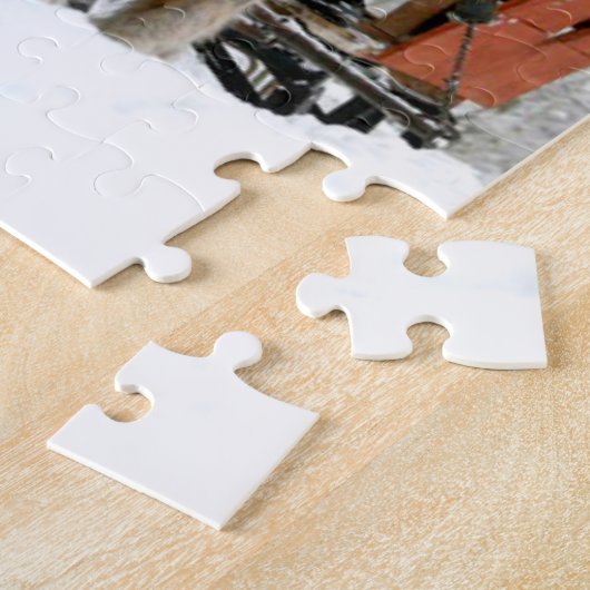 Pferdeschlitten-Fahrt Puzzle (Seite)