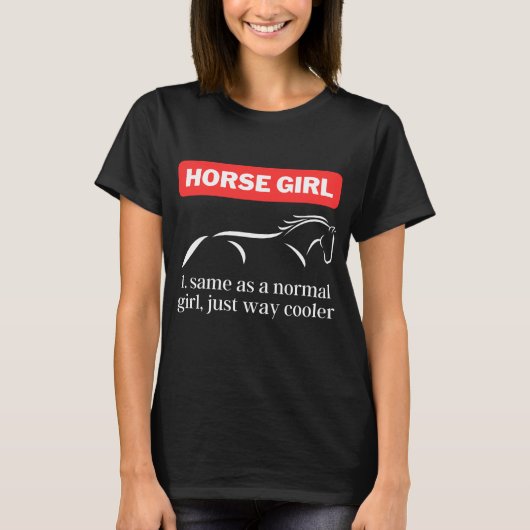Pferdeschlitten, Funny Horseback Reiten Lover T-Shirt (Vorderseite)