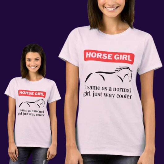Pferdeschlitten, Funny Horseback Reiten Lover T-Shirt