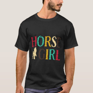 Pferdeschlitten - Niedliche Farbenfrohe Retro Reit T-Shirt