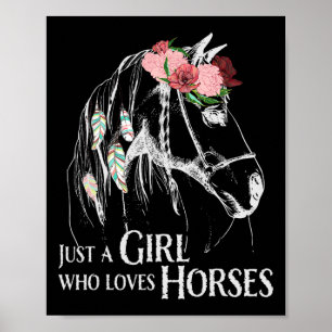 Pferdeschlitten - Niedliche Pony - Crazy Reiten Poster