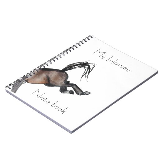 Pferdeschlitten Notizblock (Linke Seite)