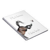 Pferdeschlitten Notizblock (Rechte Seite)