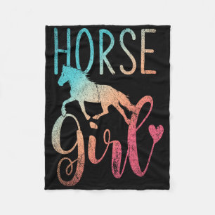 Pferdeschlitten Reittiere Frauen Girls Gift Horseb Fleecedecke
