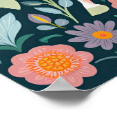 Pferdeschlitten-Zauberposter Poster (Ecke)