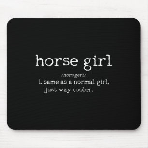 Pferdeschlittendefinition Funny Horseback Rider Mousepad