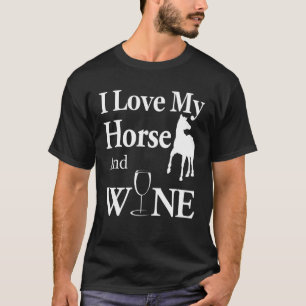 Pferdeschlittenfreunde Gabe ich Liebe mein Pferd u T-Shirt