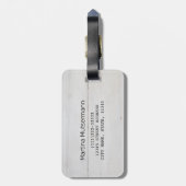 Pferdeschlittengeschenk für Vintage Reitfreunde Gepäckanhänger (Rückseite vertikal)