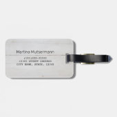 Pferdeschlittengeschenk für Vintage Reitfreunde Gepäckanhänger (Rückseite horizontal)