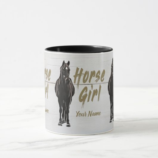 Pferdeschlittengeschenk für Vintage Reitfreunde Tasse (Zentrum)