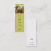 Pferdeschlittenkarte Mini Visitenkarte (Vorne/Hinten)