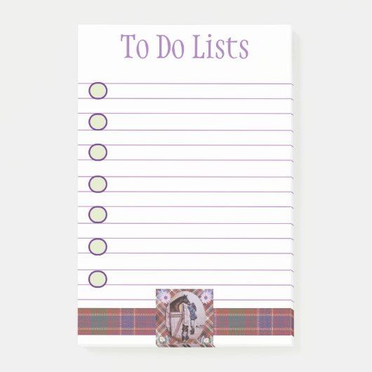 Pferdeschmied Post-it Klebezettel (Vorderseite)