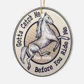 Pferdeschmuck Keramik Ornament (Links)