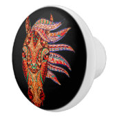 Pferdeschmuck sieht mosaik bunt cowgirl aus keramikknauf (Rechts)