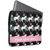 Pferdeschneeflocke-Muster-Laptop-Hülse Laptopschutzhülle (Vorne Rechts)