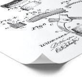 Pferdeschuh 1898 Weißbuch zum Thema Patentschutz Poster (Ecke)