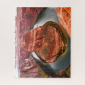 Pferdeschuh Canyon Utah. Weihnachtsgrüße Puzzle (Vertikal)