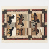 Pferdeschuh Fleecedecke (Vorderseite (Horizontal))