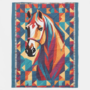 Pferdeschuh Fleecedecke