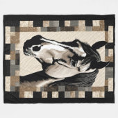 Pferdeschuh Fleecedecke (Vorderseite (Horizontal))