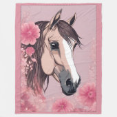 Pferdeschuh Fleecedecke (Vorderseite)