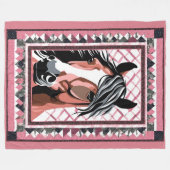 Pferdeschuh Fleecedecke (Vorderseite (Horizontal))