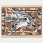 Pferdeschuh Fleecedecke (Vorderseite (Horizontal))