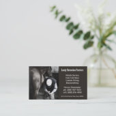 Pferdeschuh-Hufschmied-Huf-Service Visitenkarte (Stehend Vorderseite)